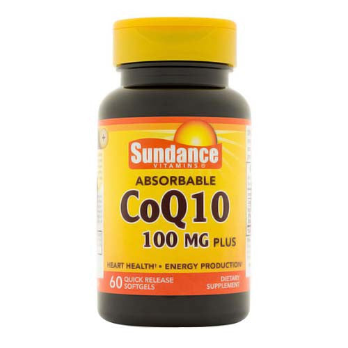 Sundance Absorbable CoQ-10 100 Mg Plus Heart Health Quick Release Softgels, 60 Ea
